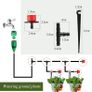 300Pcs Automatic Drip Irrigation Kit Garden Watering System Adjustable Micro Irrigation Dripper Sprinklers, Tee Pipes, Hose Support Stakes for 4/7mm Hose Irrigation System Image 2