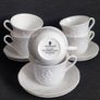 Wedgwood Strawberry and Vine Teacups and Saucers. Image 4