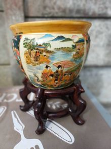Vintage Chinese Plant Pot