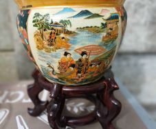 Vintage Chinese Plant Pot