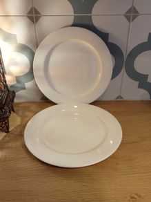 Bone China Steelite International Narrow Rim Plate (22cm) Set of 2