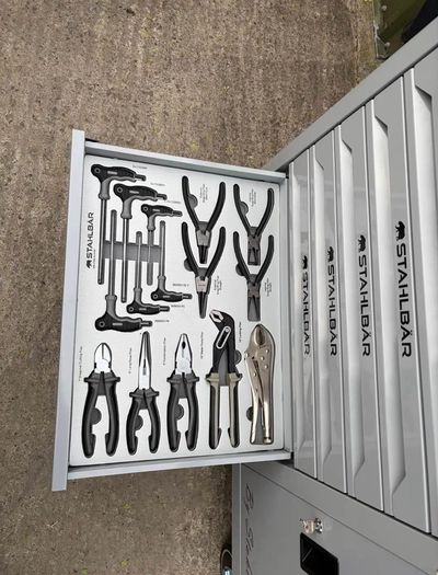 41" 7 Drawer Tool Box - Fully Loaded With Tools + Side Cabinet