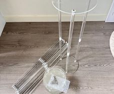Acrylic Wedding Props Flower Stand, Transparent Stage Decoration, Party Tabletop Aisle Decor