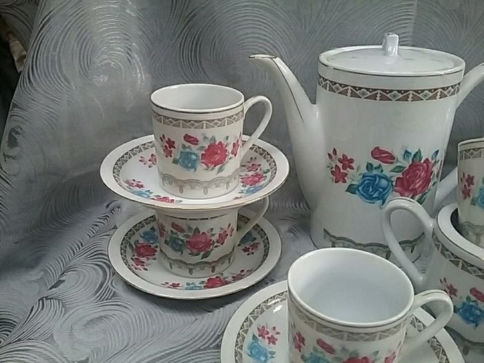Fourteen Piece China Coffee Set