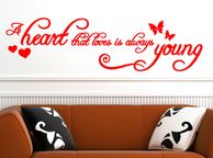 main image for ad a heart that loves is always young WALL STICKER
