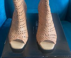 Pons Quintana Ivory leather shoe boot