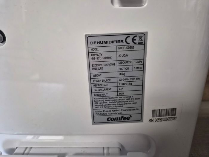 Comfee Dehumidifier
