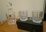 Crystal Whisky Decanter & 2 Tumblers