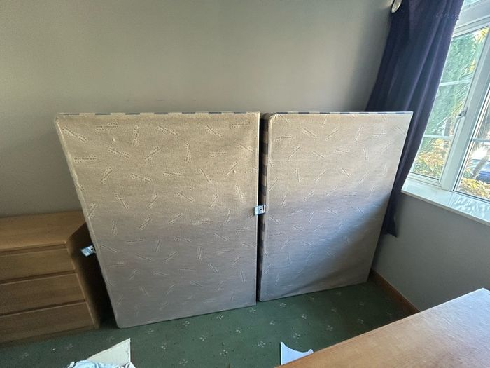 pine dresser and divan bed base