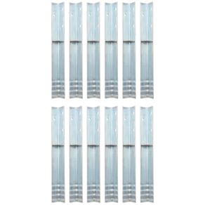 L-shaped Ground Anchors 12 pcs Galvanised Steel 5x5x50 cm