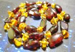 Genuine Baltic Amber necklace 8mm beads 46cm