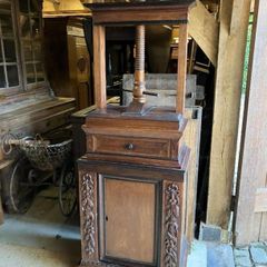 Antique book / linen press, rare piece