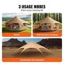 Canvas Tent, 4 Seasons 5 m/16.4 ft Bell Tent, Canvas Tent for Camping with Stove Jack, Breathable Yurt Tent for up to 8 People Image 6