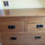 Solid Oak Bedroom Furniture - Chest of Drawers & Bedside Lockers x 2 Image 4