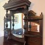 Vintage Solid Wood Sideboard with Mirror Image 2