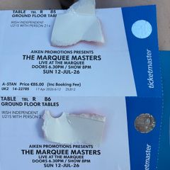 2 x Marquee Darts Tickets