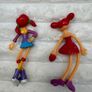 Bendi Dolls Picket Sized Pals Lot Of Two Red Haired dolls Heart Used Please see pictures Image 6