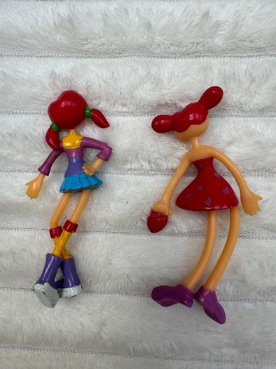 Bendi Dolls Picket Sized Pals Lot Of Two Red Haired dolls Heart Used Please see pictures