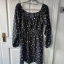 Polka dot Open shoulders long sleeve Dress, size 12 Image 2