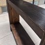 Rustic Wood Bathroom Storage in Vintage Black Image 5