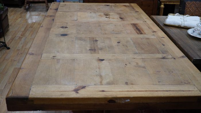Large Rustic Mexican Pine Dining Set - Table & 8 Chairs