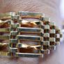 Vintage Gold Plated Gate Link Bracelet length 8,5" Image 4