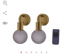 Cordless, Rechargeable Wall lights