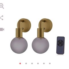 Cordless, Rechargeable Wall lights