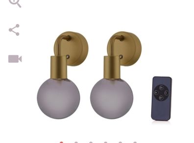 Cordless, Rechargeable Wall lights