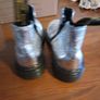 Dr Martens Youth 2976 Crinkle Metallic Chelsea Boots Silver UK1 Image 9