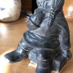 Vintage Thomas McPhee Inuit Mother & Child Soapstone Composite Sculpture - Canada
