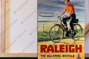 Raleigh bike tin metal sign classic bike metal sign