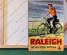 Raleigh bike tin metal sign classic bike metal sign