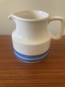 1 1/2 pint Carrigaline Blue & White Stripe Jug