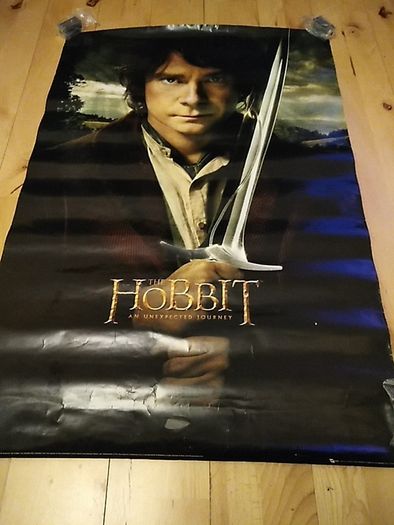 The Hobbit Poster - An Unexpected Journey, Bilbo Baggins, Sword
