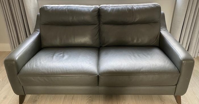 Borgo 2 seater Italian leather couch