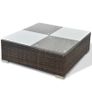 5 Piece Garden Lounge Set with Cushions Poly Rattan Brown (FREE SHIPPING) Image 10