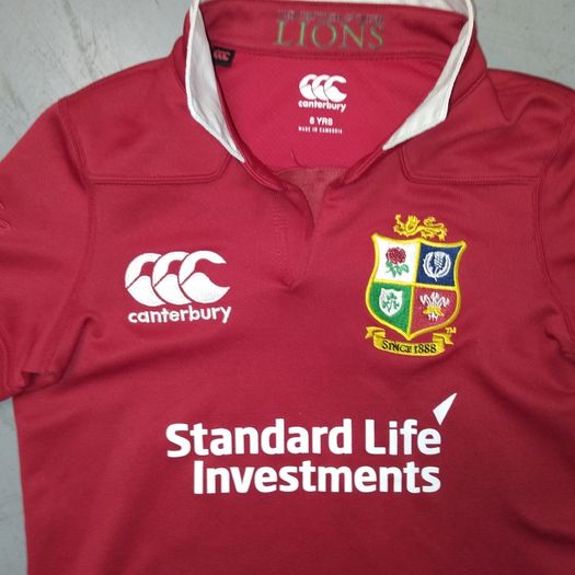 FREE POST Lions (8 Years) Jersey Shirt Rugby British & Irish Canterbury Britain Ireland Wales Scotland England New Zealand Tour Kids Boys Girls