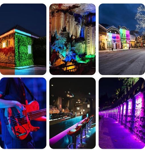 RGB Light Bar 42W Disco Lights Led Wall Washer Light 3350LM Bright Adjustable Remote Control RGB Lights for Bar Party Stage Garden BBQ Halloween Christmas Festival Decorative Lighting, 2 Pieces (FREE POSTAGE)