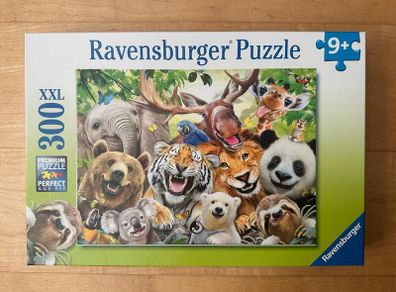BNIP Ravensburger Exotic Animals Selfie 300 Piece Jigsaw Puzzle for Adults and Children Age 9 Years +