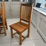 Solid Oak Dining Table and Chairs Image 2