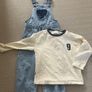 zara girls dungarees with matching top Image 2