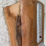 Vintage French Wall Barometer & Thermometer. Mid-Century Rustic Weather Station Image 5