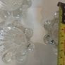 Clear Flower Shaped Candle Holders and taper candles/Tealights Image 5