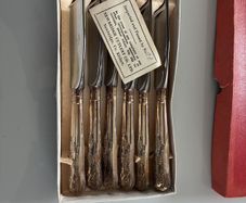 Vintage Newbridge Silverwear 6 piece knife set (Kings Pattern)