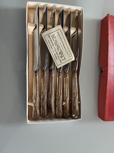 Vintage Newbridge Silverwear 6 piece knife set (Kings Pattern)