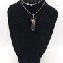 Clear Quartz & Garnet Point 925 Silver Necklace Image 10