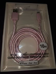 iPhone Charger cable to USB Cable High Speed & Data Syncs Compatible with iPhone iPad iPod 3 m brand new