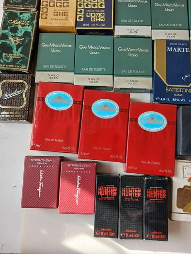 70 Vintage Sample Perfume and Cologne Bottles (unused)