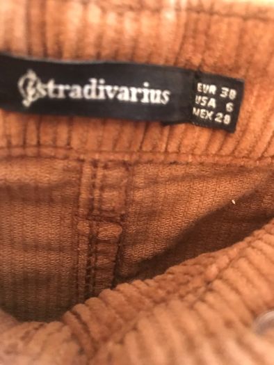 Beautiful Tan Cord Button Through Mini size 38